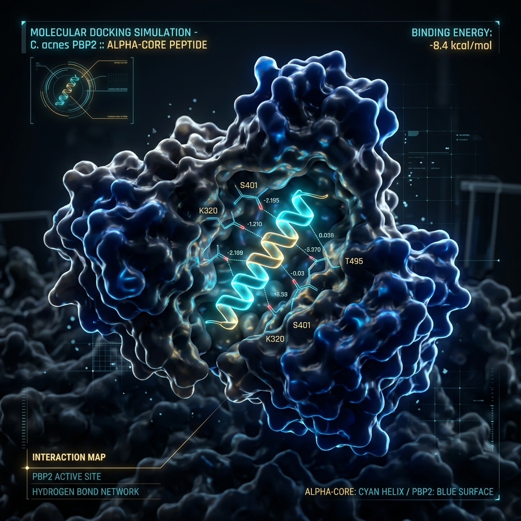 TeensGlow-AMP-02 Molecular Docking Visualization